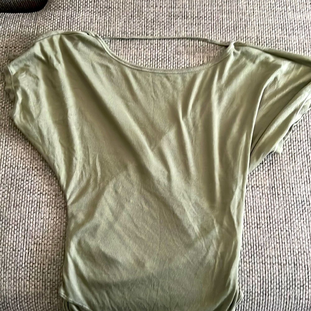 Green Free People body suite. Never used